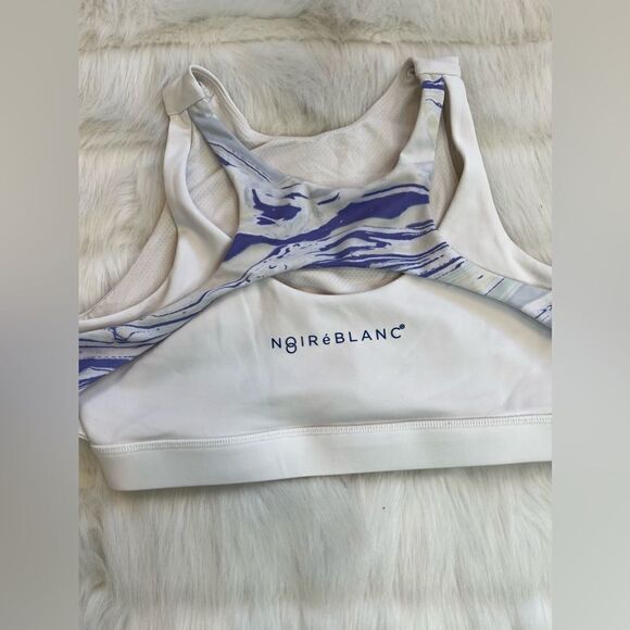 Noire Blanc Marble Sports Bra (M) - Picture 4 of 4